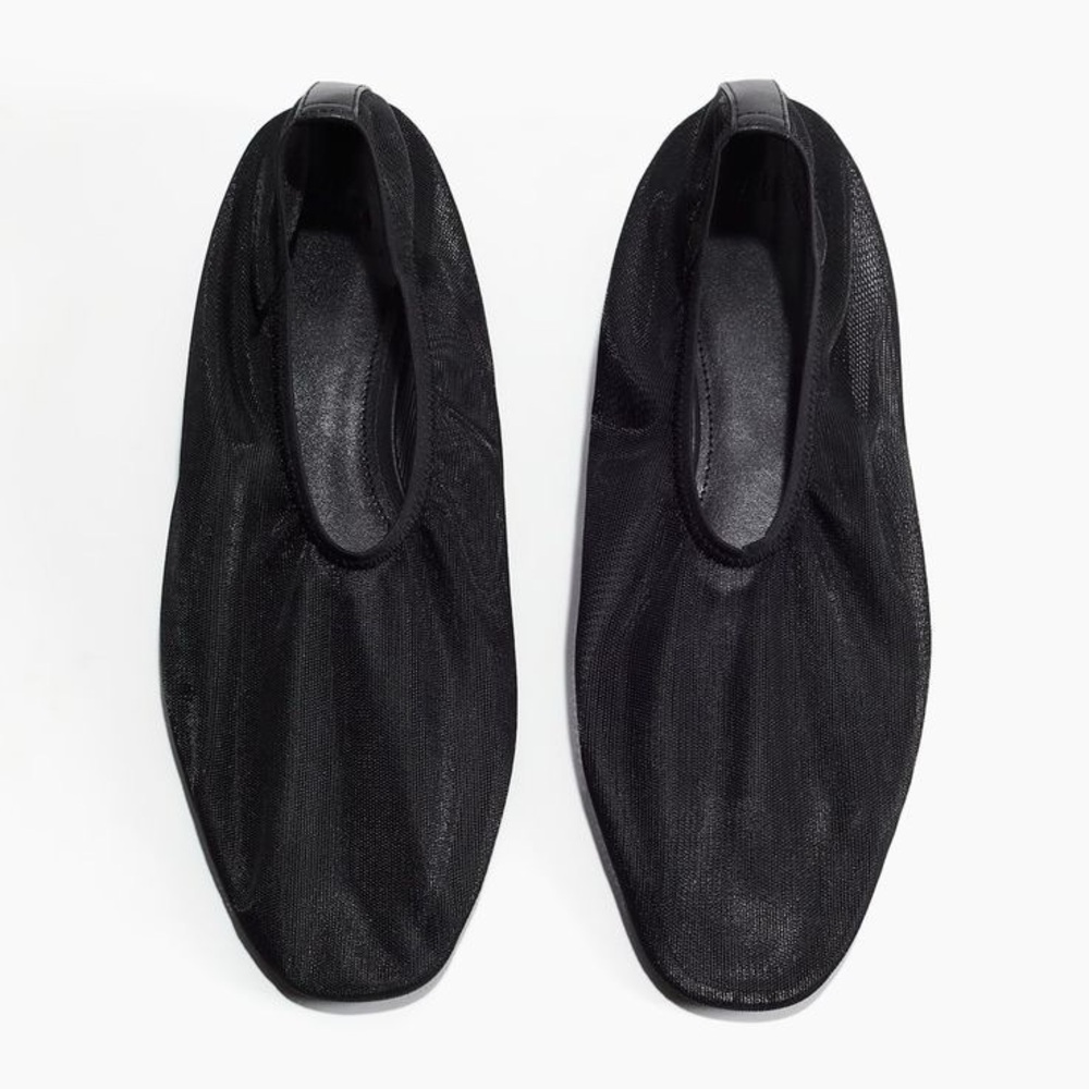 H&M Mesh Ballet Flats in Black size 37 / 6.5
